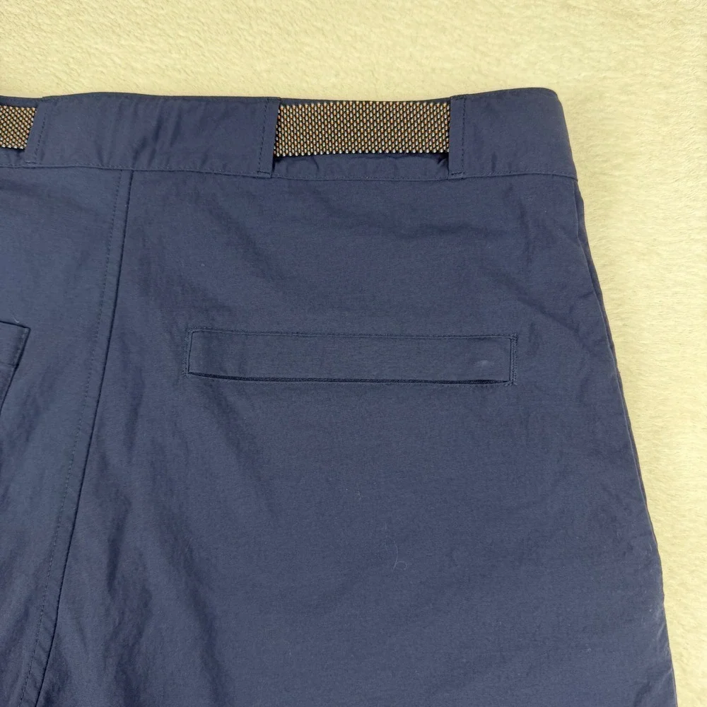 Nike SB Mens 28 Obsidian Blue Everett Nylon Belted Skateboard Shorts Lightweight